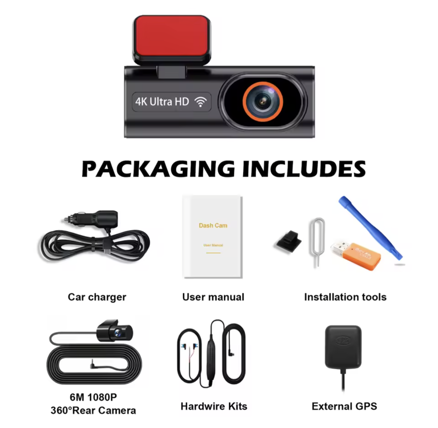 Ultra HD 4K Car Front Dash Cam Mini