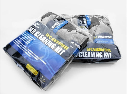 9-Piece Set Of Car And Motorcycle Cleaning Wipes Home Wash