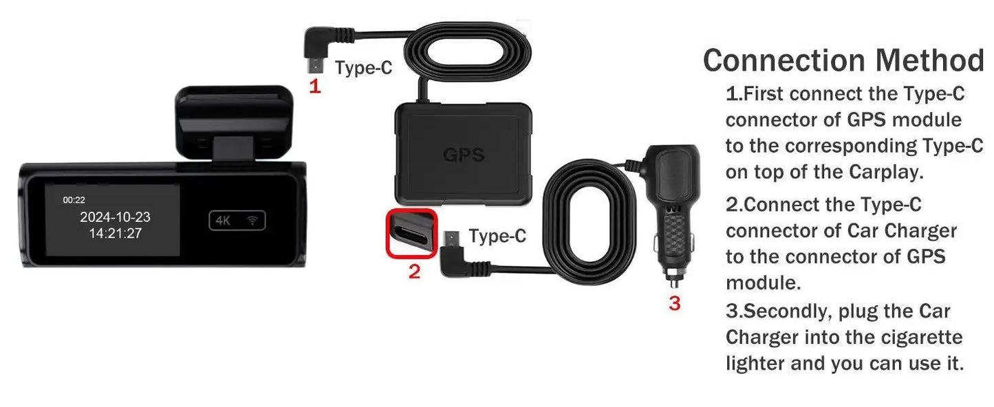 Ultra HD 4K Car Front Dash Cam Mini