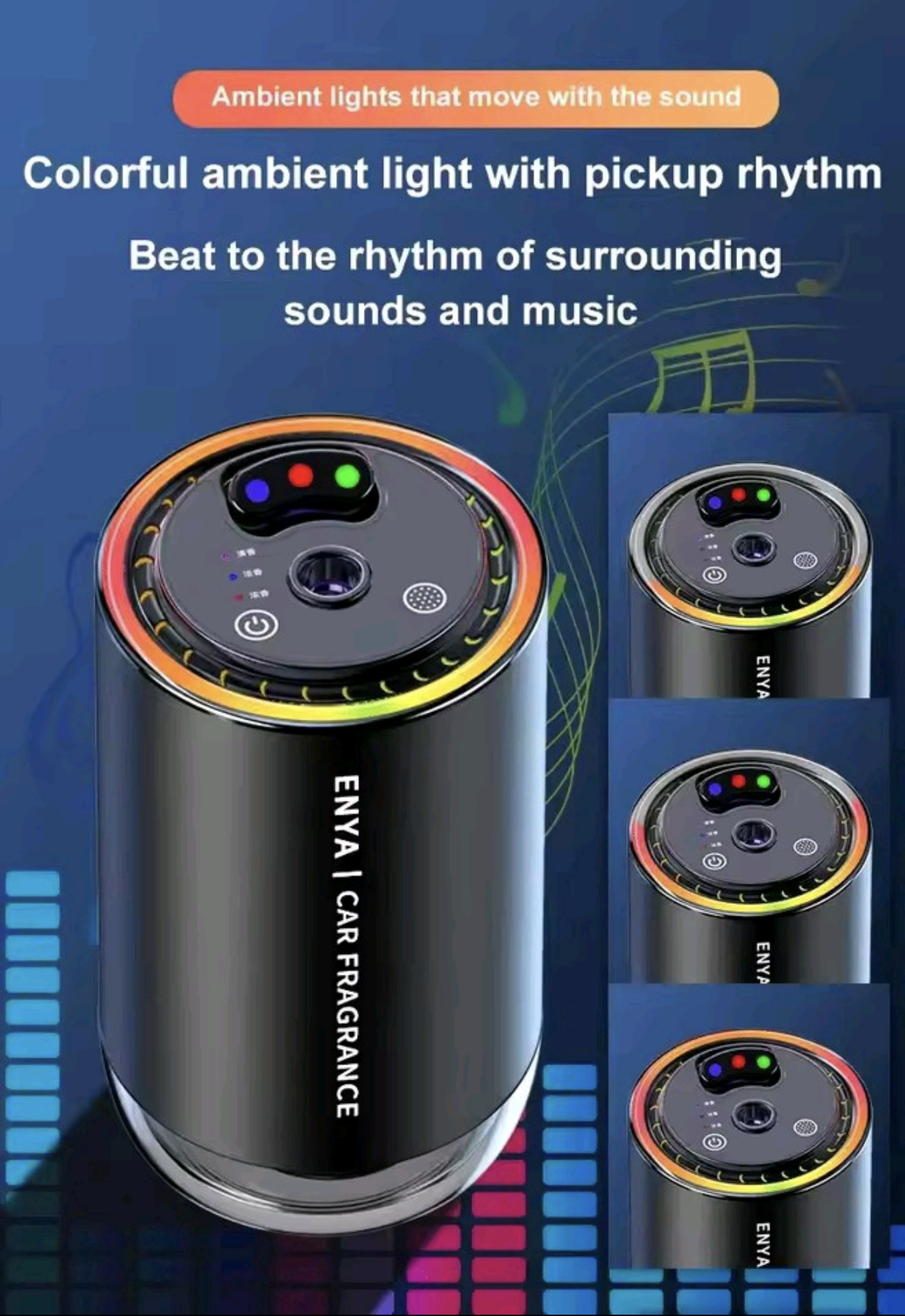 3-Color Starry Sky Top Car Aromatherapy Intelligent Spray Automatic Air Fragrance Sprayer
