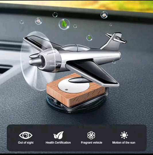 Car interior accessories solar airplane model center console decoration air freshener