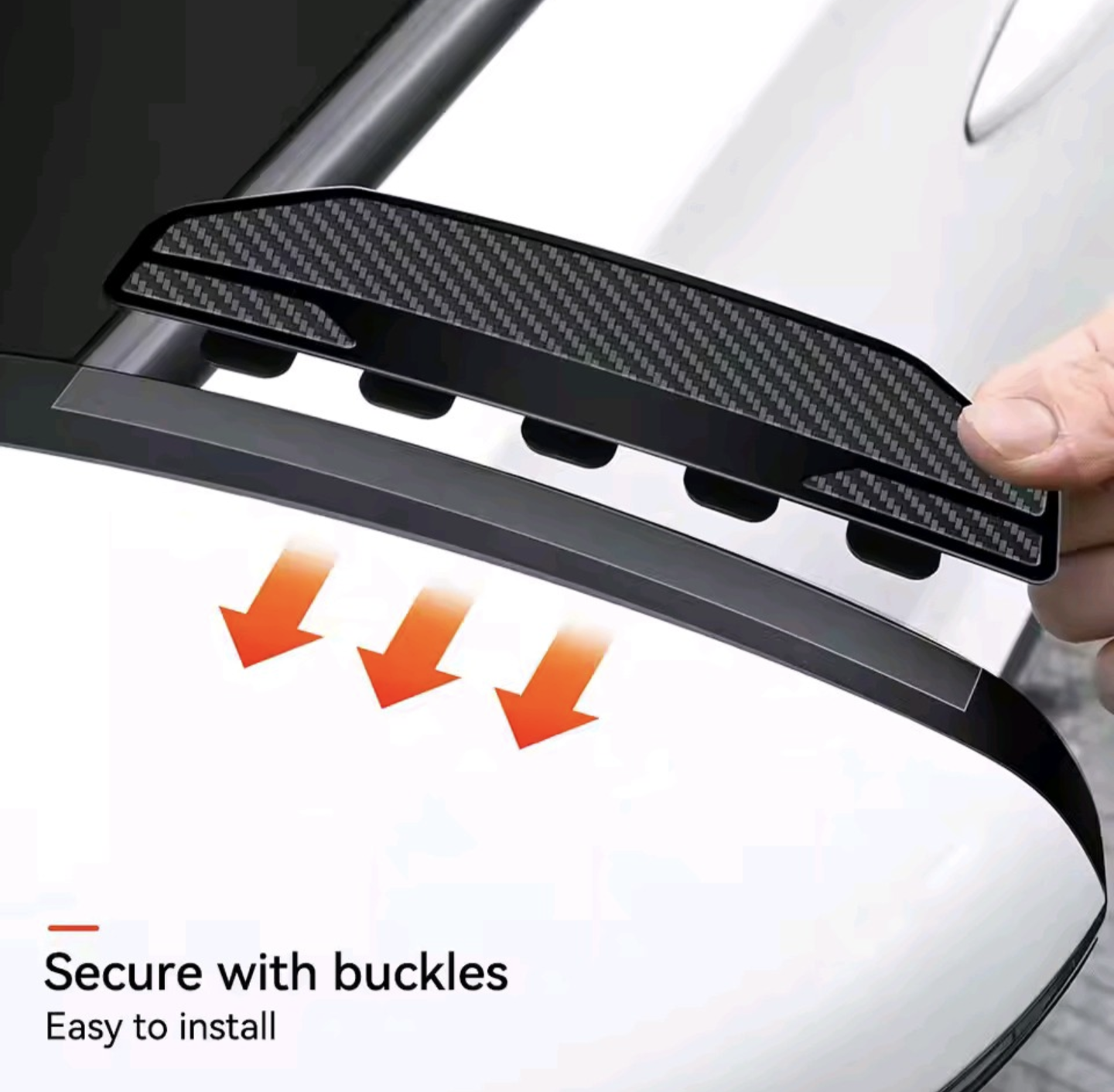 Carbon Fiber Car Rear View Mirror Rain Cover