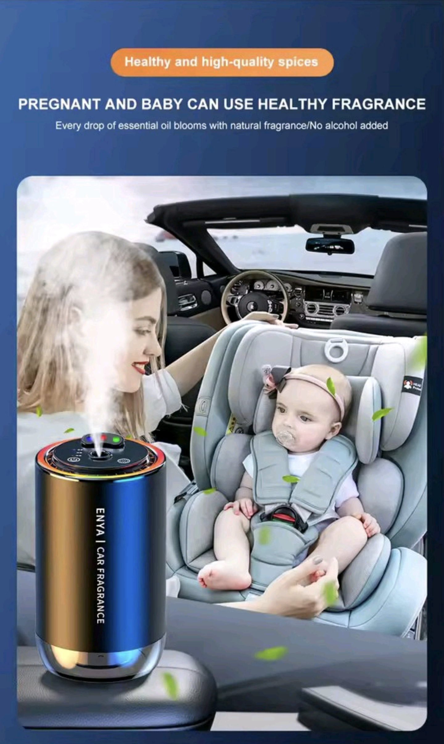 3-Color Starry Sky Top Car Aromatherapy Intelligent Spray Automatic Air Fragrance Sprayer