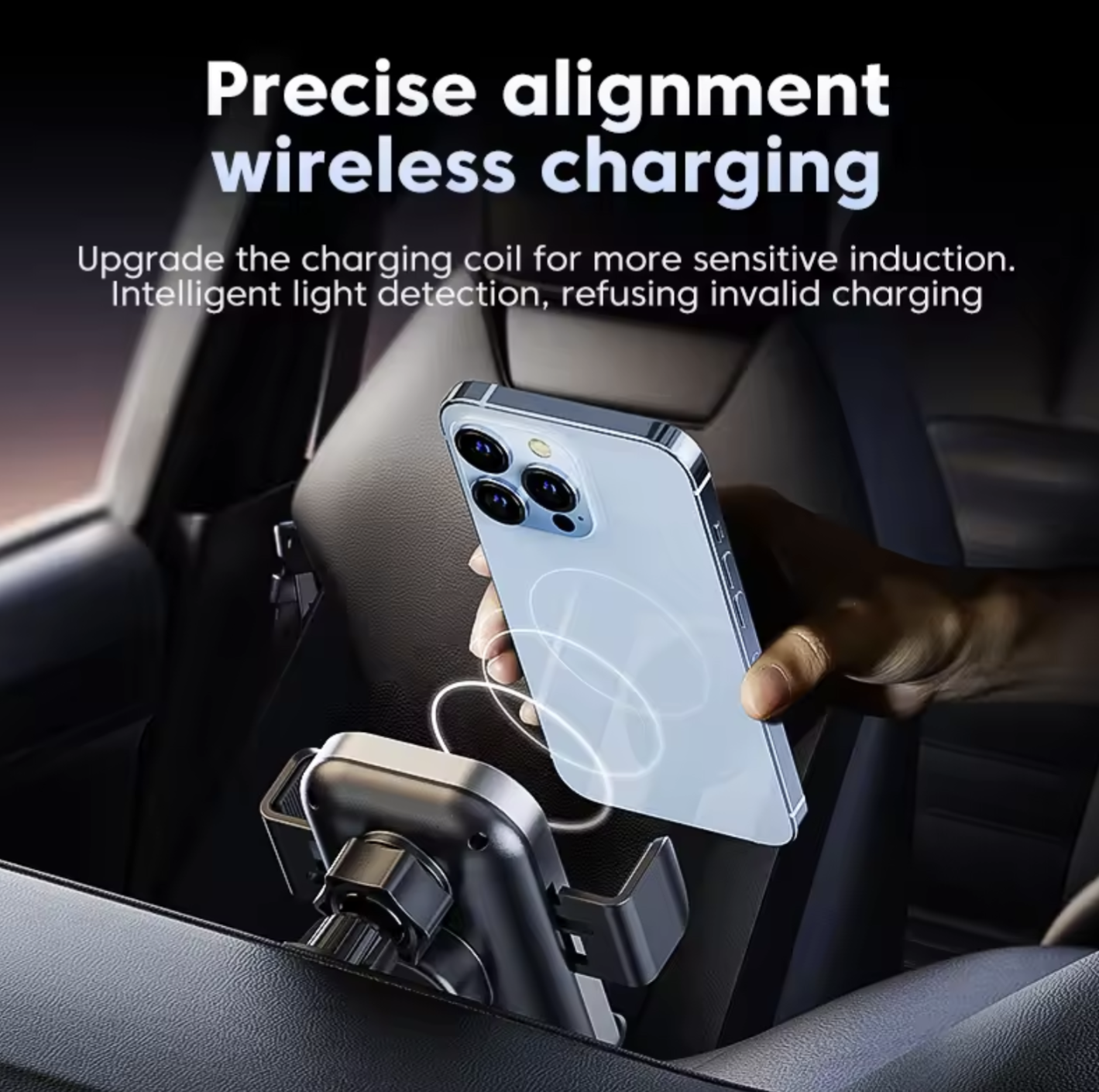 Universal Car Wireless Charger Auto Car Mount Phone Holder Stand 15W