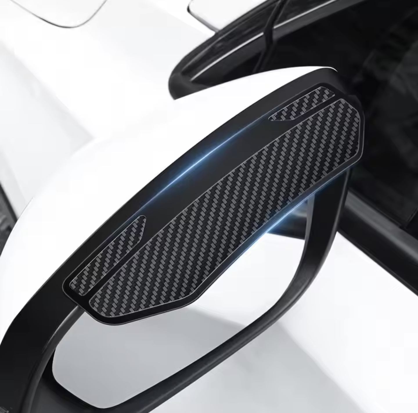 Carbon Fiber Car Rear View Mirror Rain Cover