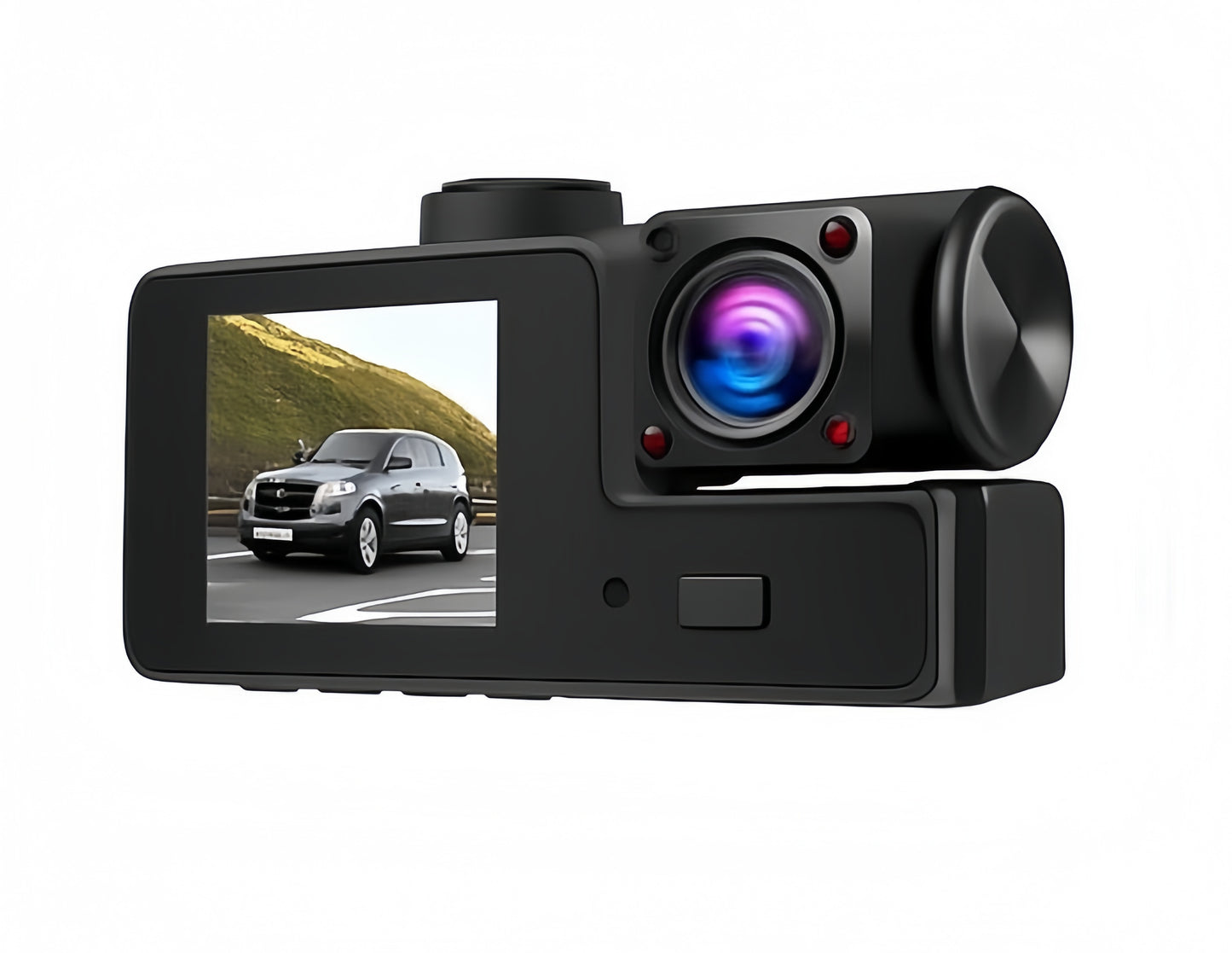 Dash cam 1080P 3 Channels: [Front+Interior+Rear]