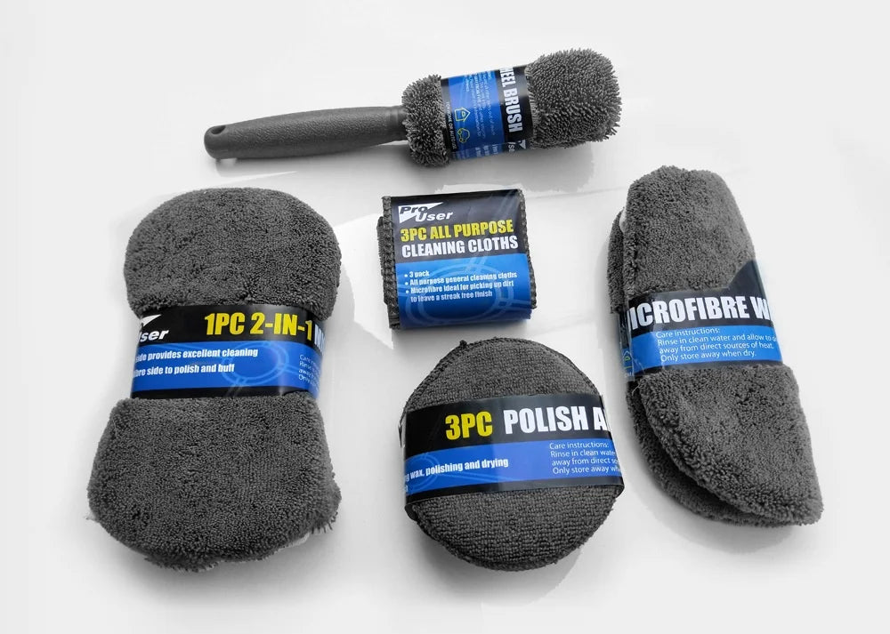 9-Piece Set Of Car And Motorcycle Cleaning Wipes Home Wash