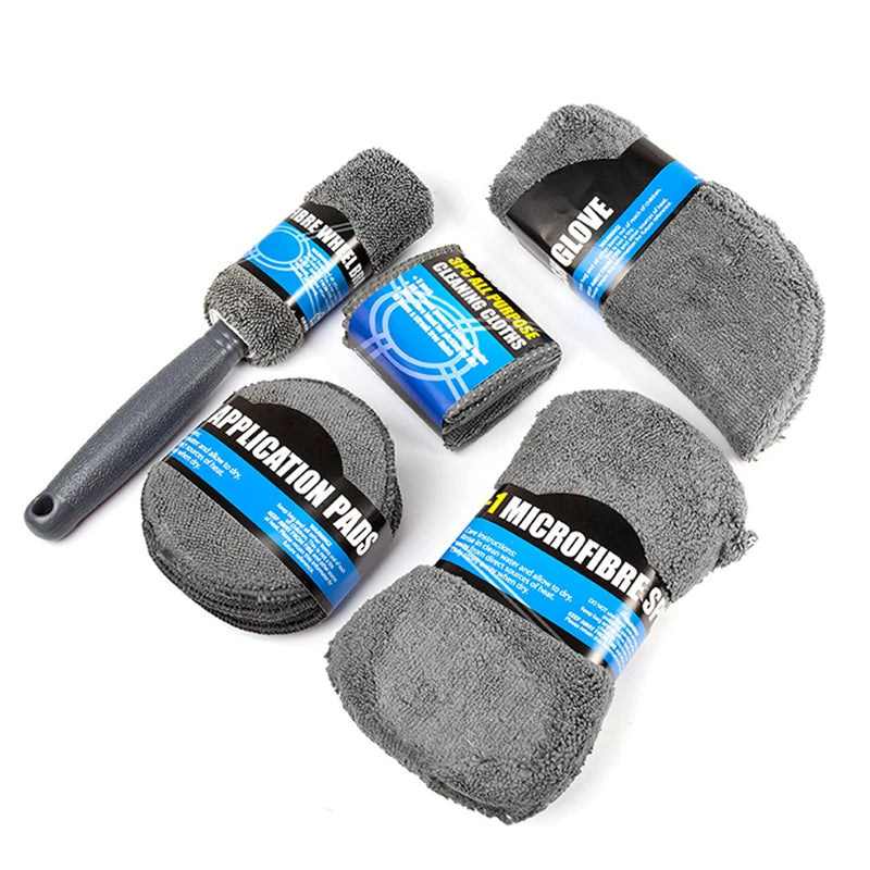 9-Piece Set Of Car And Motorcycle Cleaning Wipes Home Wash