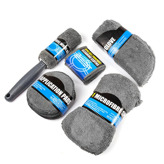 9-Piece Set Of Car And Motorcycle Cleaning Wipes Home Wash