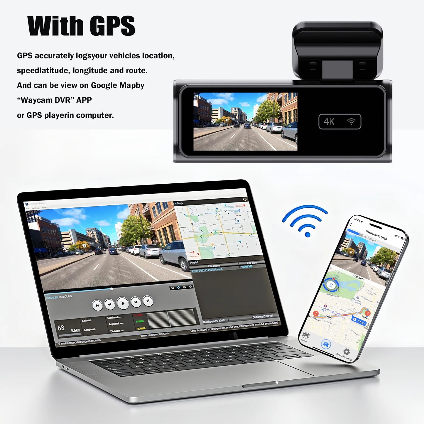 Ultra HD 4K Car Front Dash Cam Mini