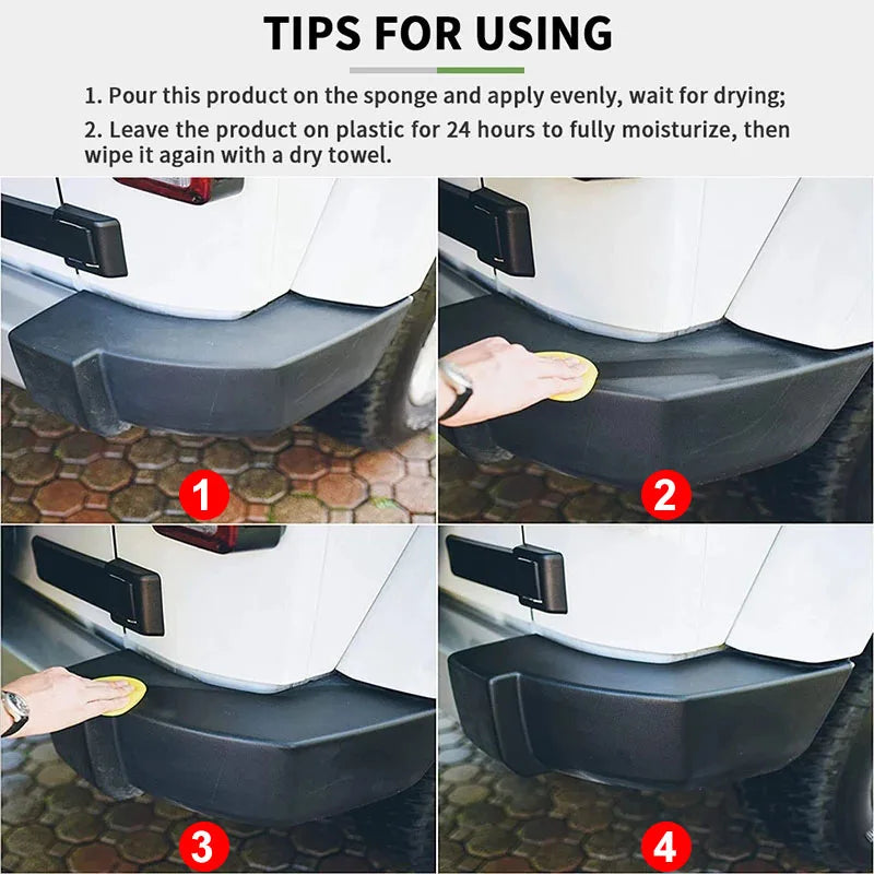 Car Plastic Restorer Back To Black Gloss Plastic Renovator