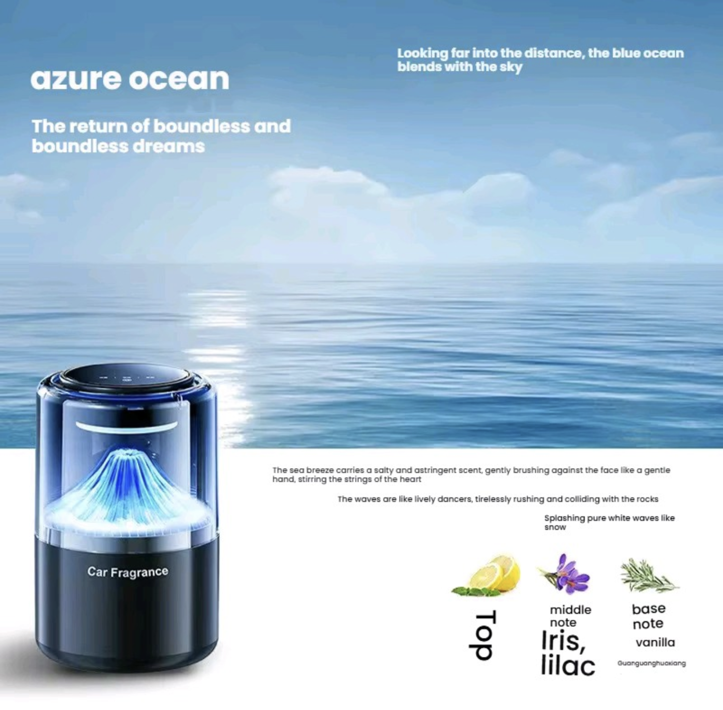 Smart aromatherapy machine with cloud mist viewing effect