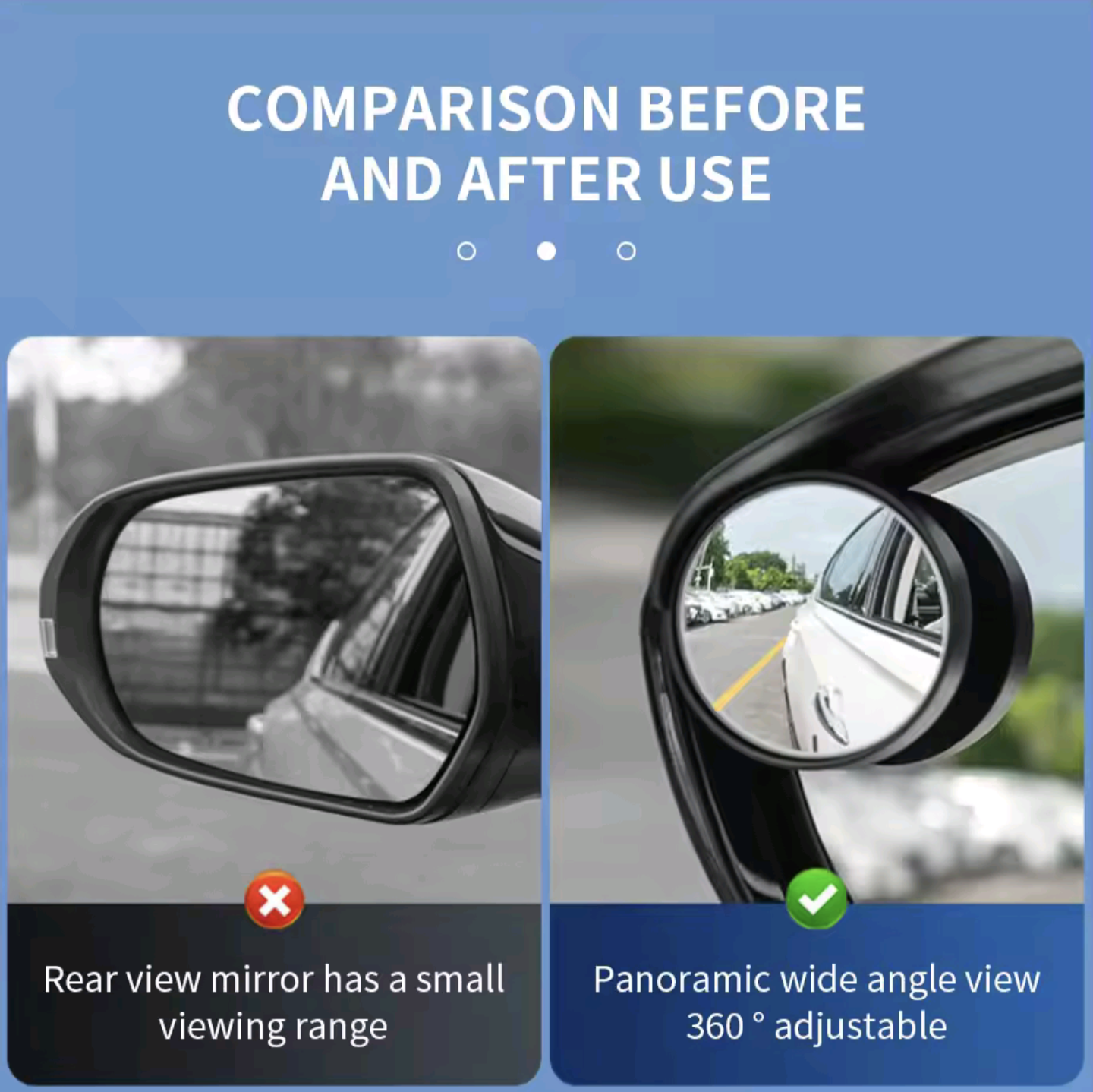 Carbon Fiber Textured Car Rearview Mirrors All-in-One Rain Eyebrow