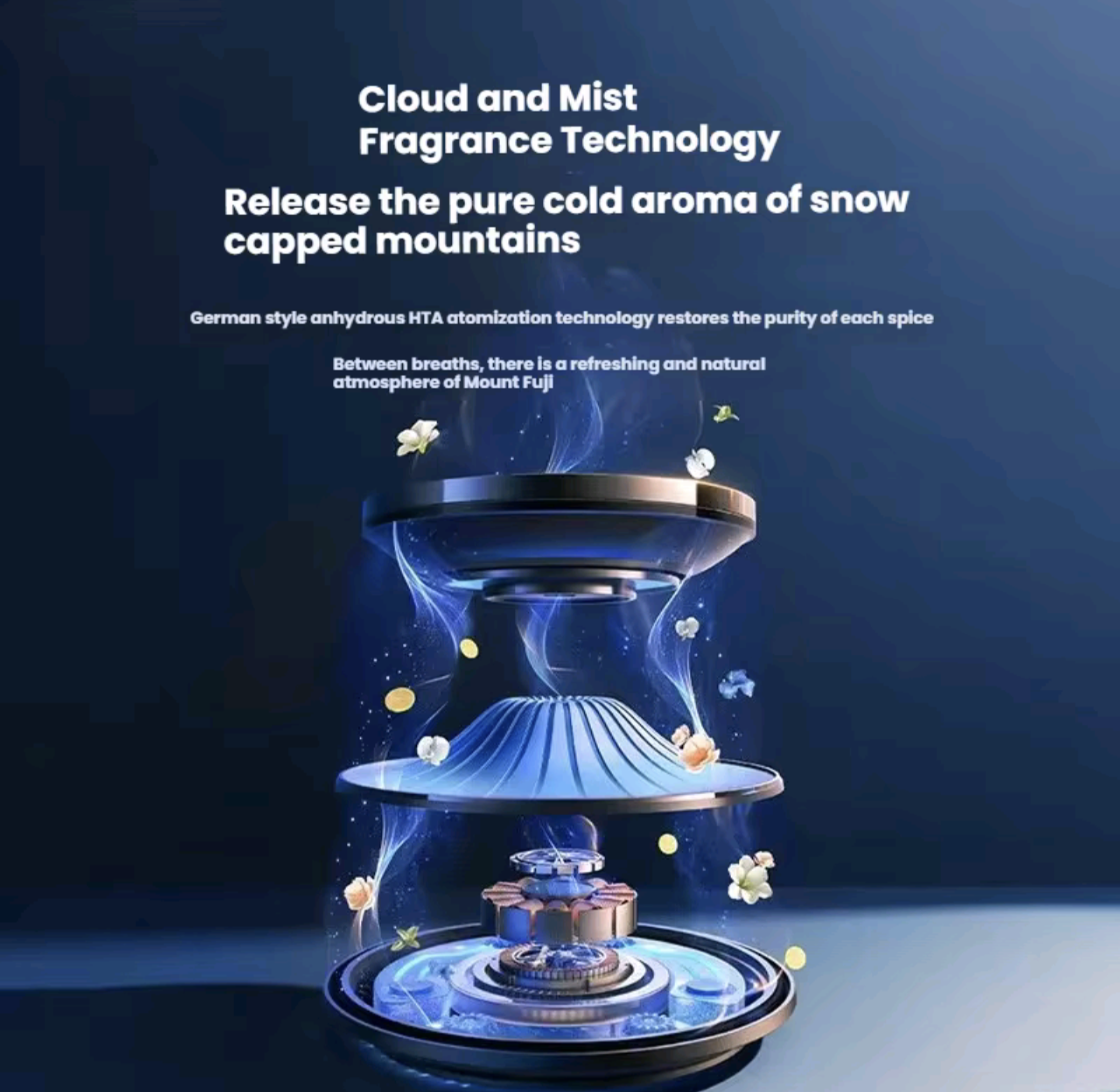 Smart aromatherapy machine with cloud mist viewing effect