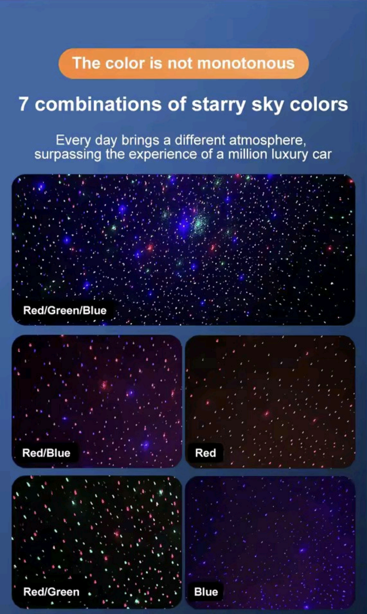 3-Color Starry Sky Top Car Aromatherapy Intelligent Spray Automatic Air Fragrance Sprayer